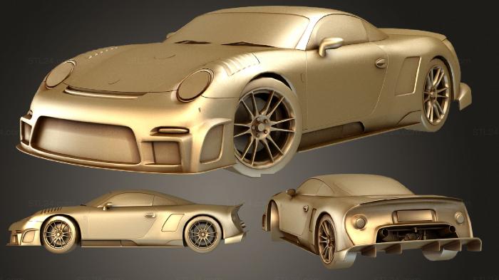 Автомобили и транспорт (GT9, CARS_1753) 3D модель для ЧПУ станка